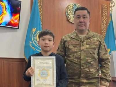 Астаналық оқушы ТЖД бастығының алғыс хатына ие болды