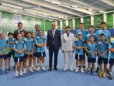 Мемлекет басшысы «Дәулет» теннис орталығына барды