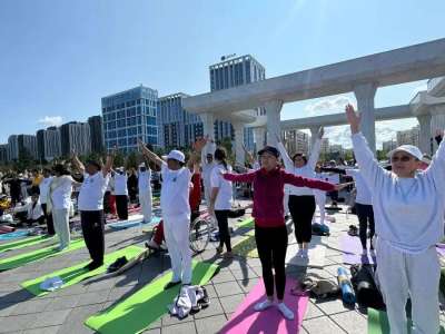 Елордада йогадан ашық жаттығу өтті