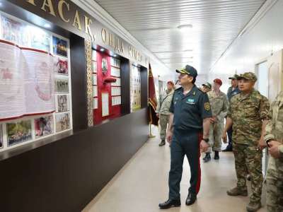 Ұлттық ұланның Бас қолбасшысы Көкшетаудағы әскери бөлімге барды