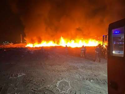 Астанада қоқыс полигоны өртенді