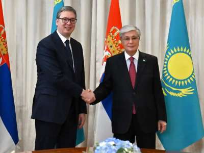 Мемлекет басшысы Сербия Президенті Александр Вучичпен келіссөз жүргізді