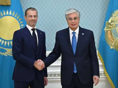 Тоқаев UEFA президенті Александер Чеферинді қабылдады