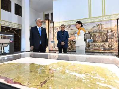 Қазақстан Президенті мен Түрікменстан Халк Маслахатының Төрағасы Turkistan визит орталығына барды