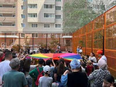 Елорданың “Алматы” ауданында үш аула абаттандырылып, пайдалануға берілді