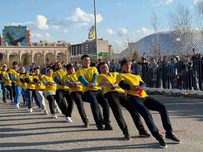 Оралда арқан тартыстан ел рекорды орнатылды