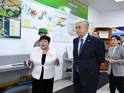 Қасым-Жомарт Тоқаев Хромтау жоғары тау-кен техникалық колледжіне барды