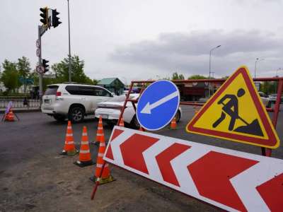 Астанада Қорғалжын тасжолының бір бөлігі жөнделеді