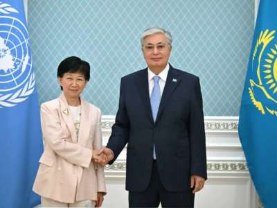 Президент БҰҰ Бас хатшысының орынбасары Изуми Накамицуды қабылдады