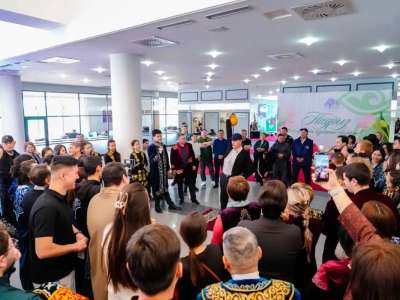 Елордалық филармония қызметкерлері ұлттық ойындардан сайысқа түсті