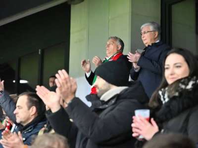 Тоқаев пен Орбан Мажарстан-Германия матчын тамашалады