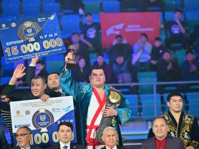 «Қазақстан Барысы-2024» турнирінің жеңімпазы - Ерасыл Қажыбаев