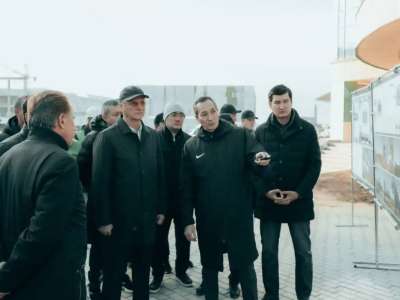 Роман Скляр елордадағы Ұлттық спорт университетінің құрылысымен танысты