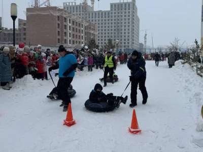 Елордадағы мектепте отбасылық спорттық сайыс өтті