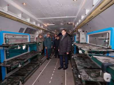 Сенаторлар Ұлттық ұлан авиабазасына қызметтік сапармен барды