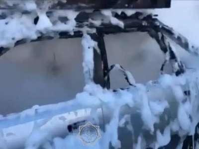 Елордада жеңіл көлік өртке оранды