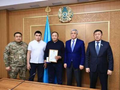 Қарағанды облысында қайтыс болған өрт сөндіруші мемлекеттік наградамен марапатталды