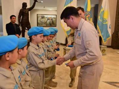 Астаналық оқушылар «Жас сарбаз» қоғамдық бірлестігінің қатарына қосылды