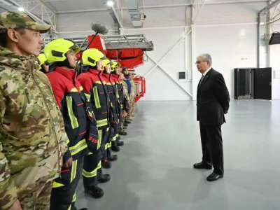 Президент №23 жаңа өрт сөндіру бөліміне барды
