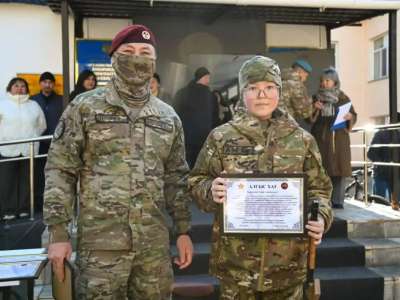 Елордалық оқушылар «Жас сарбаз» қозғалысының қатарына қосылды