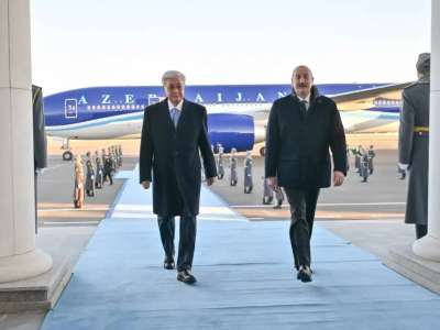 Ильхам Әлиев Қазақстанға мемлекеттік сапармен келді