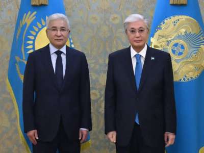 Мемлекет басшысы ҰҚШҰ Бас хатшысы Иманғали Тасмағамбетовпен кездесті