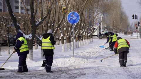 Астанада коммуналдық қызметтер тәулік бойы жұмыс істеп жатыр